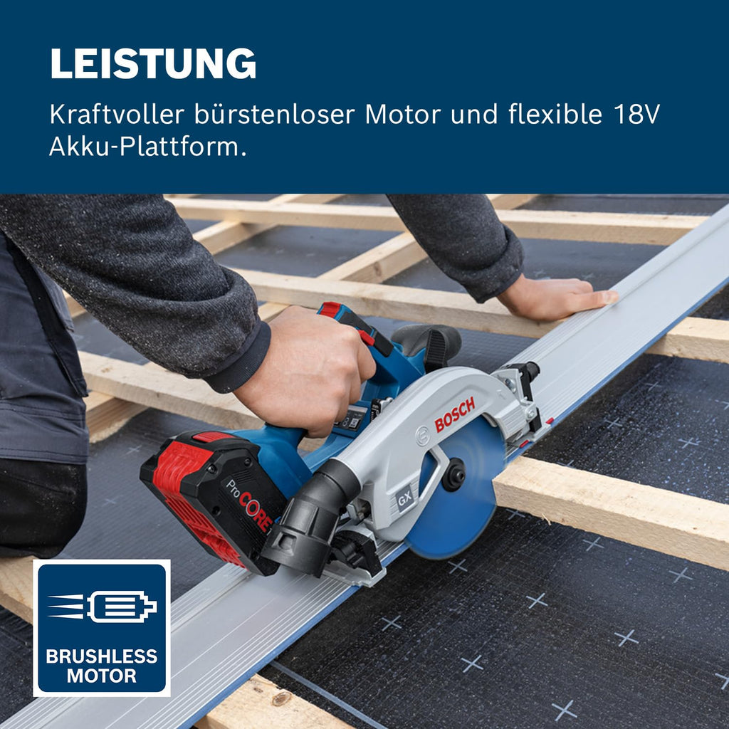 Bosch Professional 18V System Akku-Kreissäge GKS 18V-57-2 GX (inkl. L-BOXX, ohne Akku/Ladegerät)