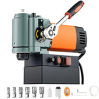 VEVOR Magnetbohrmaschine mit niedrigem Profil, 1300 W, 35 mm Bohrdurchmesser, 10000 N Leistung, tragbare Magnetbohrmaschine mit Weldon-Schaft, für Metalloberflächen Industrie Heimwerker