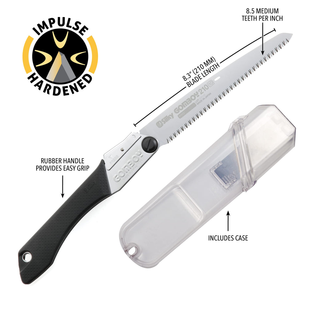Säge Gomboy 210mm schwarz/mittel