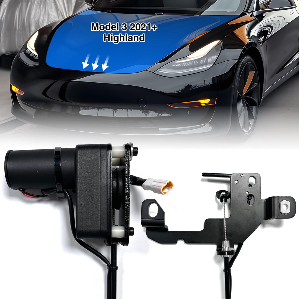 AAMHHM Tesla Model 3 Frunk Soft Close Highland Power Front Trunk Elektrische Saug-Autoverriegelung Kompatibel mit 2024 2023 2022 2021 (Tesla Model 3 Soft Frunk Close)