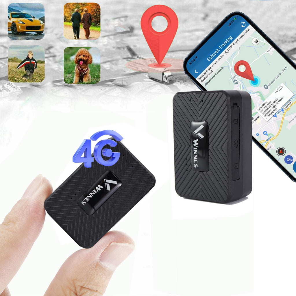 Mini GPS Tracker 4G 1500mAh Magnetischer kompakter GPS-Tracker Kinder wasserdicht Fahrzeug Ortung Auto Echtzeit Tracking mit App-Warnungen kostenlose Web-App TK913