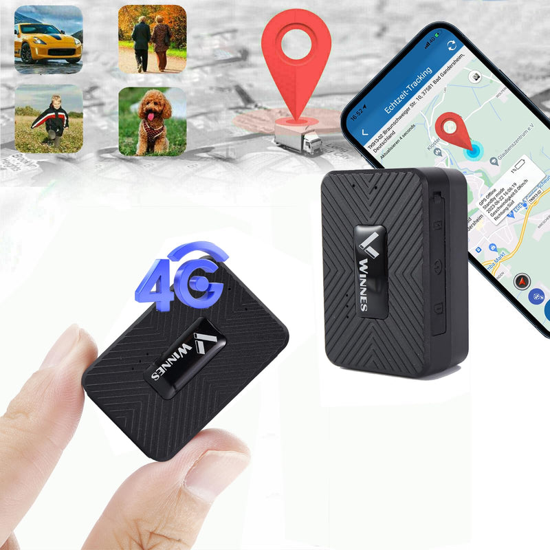 Mini GPS Tracker 4G 1500mAh Magnetischer kompakter GPS-Tracker Kinder wasserdicht Fahrzeug Ortung Auto Echtzeit Tracking mit App-Warnungen kostenlose Web-App TK913