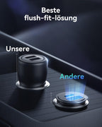 INIU Zigarettenanzünder, 12V USB C Adapter 60W Auto PD & QC 3.0 Kfz Ladegerät, Auto Ladegerät Adapter USB Zigarettenanzünder Verteiler Steckdose mit iPhone 16 15 14 13 Pro Max iPad Samsung S24 S23