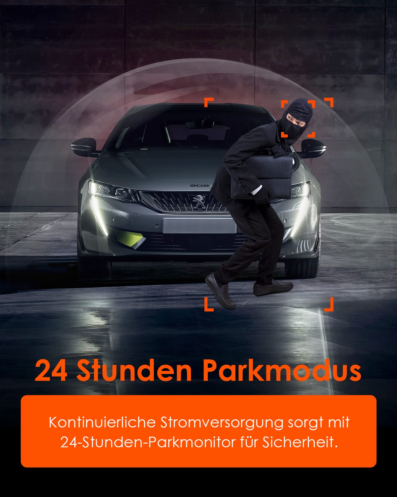 VANTRUE 5 Stufen 11,5 Ft USB-C Hardwire-Kit mit Acc für alle Dashcams, 6 Aufnahmezeiteinstellungen, 12V-24V zu 5V, 24Std. Parkmodus, kompatibel mit USB-C Dashcam