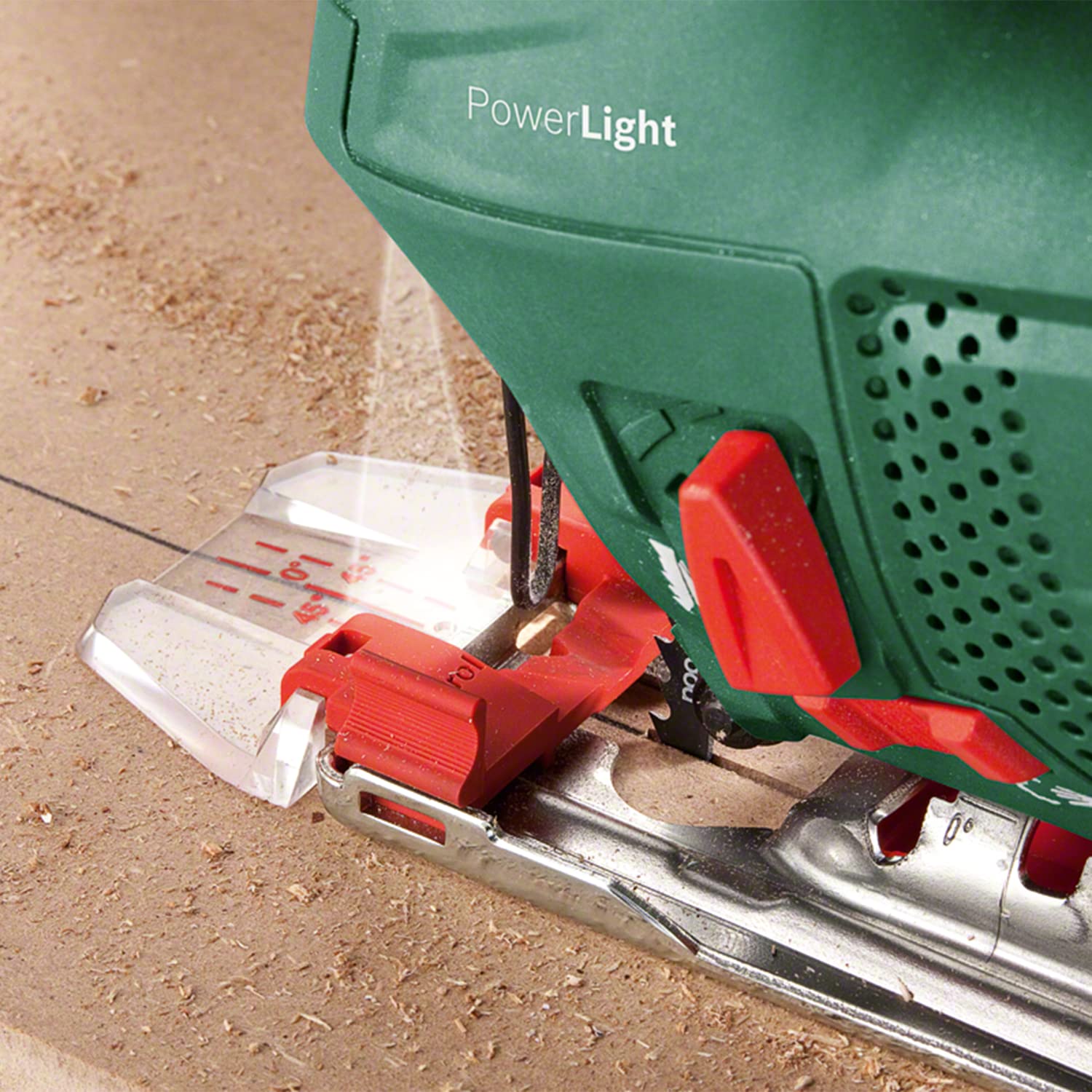 Bosch Stichsäge PST 900 PEL (620 Watt, Schnitttiefe 90 mm, im Kunststoffkoffer), Testnote: Testsieger (Magazin: Heimwerker Praxis)