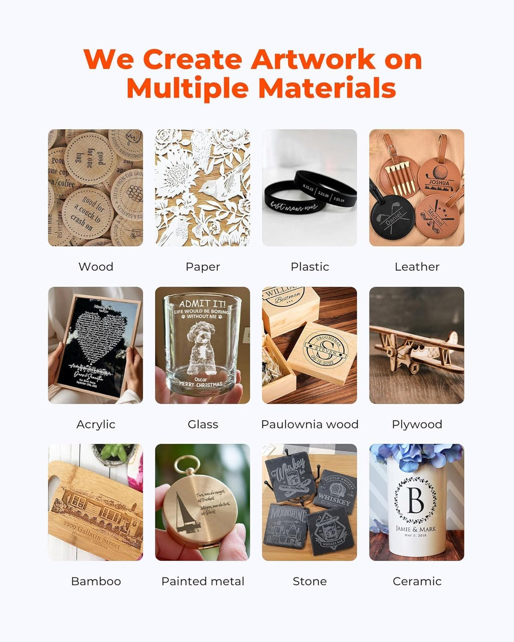 ACMER S2 4W Laser Graviermaschine, 48W Ausgangsleistung Laser Cutter, 300x300mm, 10000 mm/min, Holz Lasergravierer für DIY-Chargenanpassung, Bildung und Unterricht, Modellbau, individuelle Geschenke