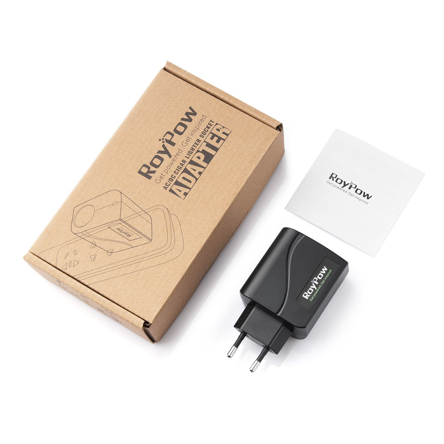 RoyPow KFZ Auto Power Supply Konverter Transformer 24W 12V2A AC zu DC Adapter 220V/240V zu 12V Auto Zigarettenanzünder Buchse