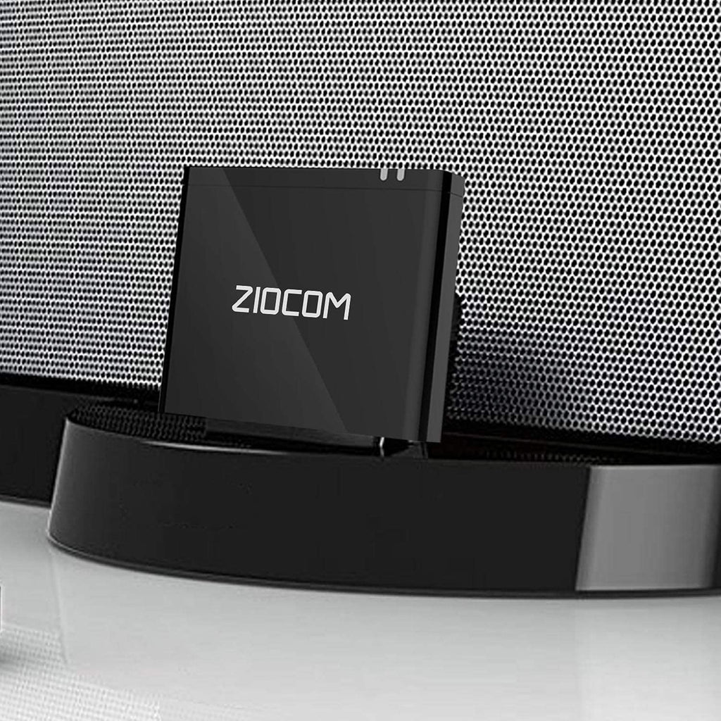 ZIOCOM 8 Pin Bluetooth-Adapter, drahtloser Bluetooth-Musikempfängeradapter für Bose Sounddock III/XT, JBL MS302GM, Philips DS1155B/93, Philips AJ7260D/93, Yamaha TSX-14, iHome IPL8BN, RSR DS406BT