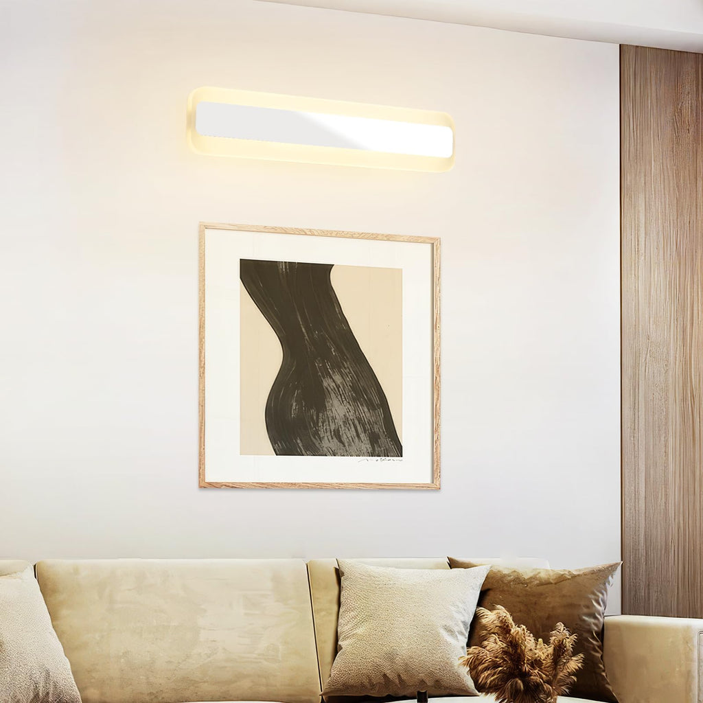 Dehobo Led Bad Spiegelleuchte 14W 40cm - LED Spiegellampe Badezimmer Spiegelleuchte IP44 4000K Neutralweiß - Badlampe Wandbeleuchtung 230V 1000LM Spiegelfrontlicht aus Acryl Kein Flimmern