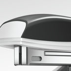 Leitz Flachheftgerät aus Metall, Für 30 Blatt, Inkl. Heftklammern, Ergonomisches Design, Schwarz, NeXXt-Serie, 55050095