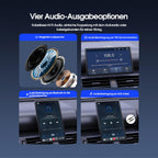 Avylet 9 Zoll Wireless Carplay Display für Apple Carplay & Android Auto, Tragbarers Carplay Autoradio mit Magnetischer Halterung, OTA-Updates, IP67 Rückfahrkamera, GPS Navigation, Bluetooth 5.0