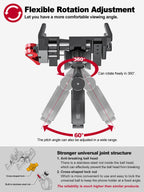 Tiakia Handyhalterung Fahrrad Aluminium Motorrad Handyhalter 6 Krallen mit 360° Drehung, Universal Handyhalter Werkzeugfreie Installation Handyhalterung Fahrrad für 4,5-7 Zoll-Telefone