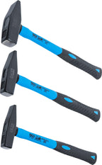 BGS 3845 | Schlosserhammer-Satz | Fiberglasstiel | DIN 1041 | 300/500 / 800 g | 3-tlg. | Hammer-Set