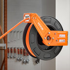 VEVOR Druckluftschlauch Schlauchtrommel, 9,52 mm x 19,81 m Hybrid-Luftschlauch, max. 300 PSI, Schlauchaufroller mit automatischem Aufrollen & Zuleitung, für Decken-/Wandmontage für Werkstatt & Garage