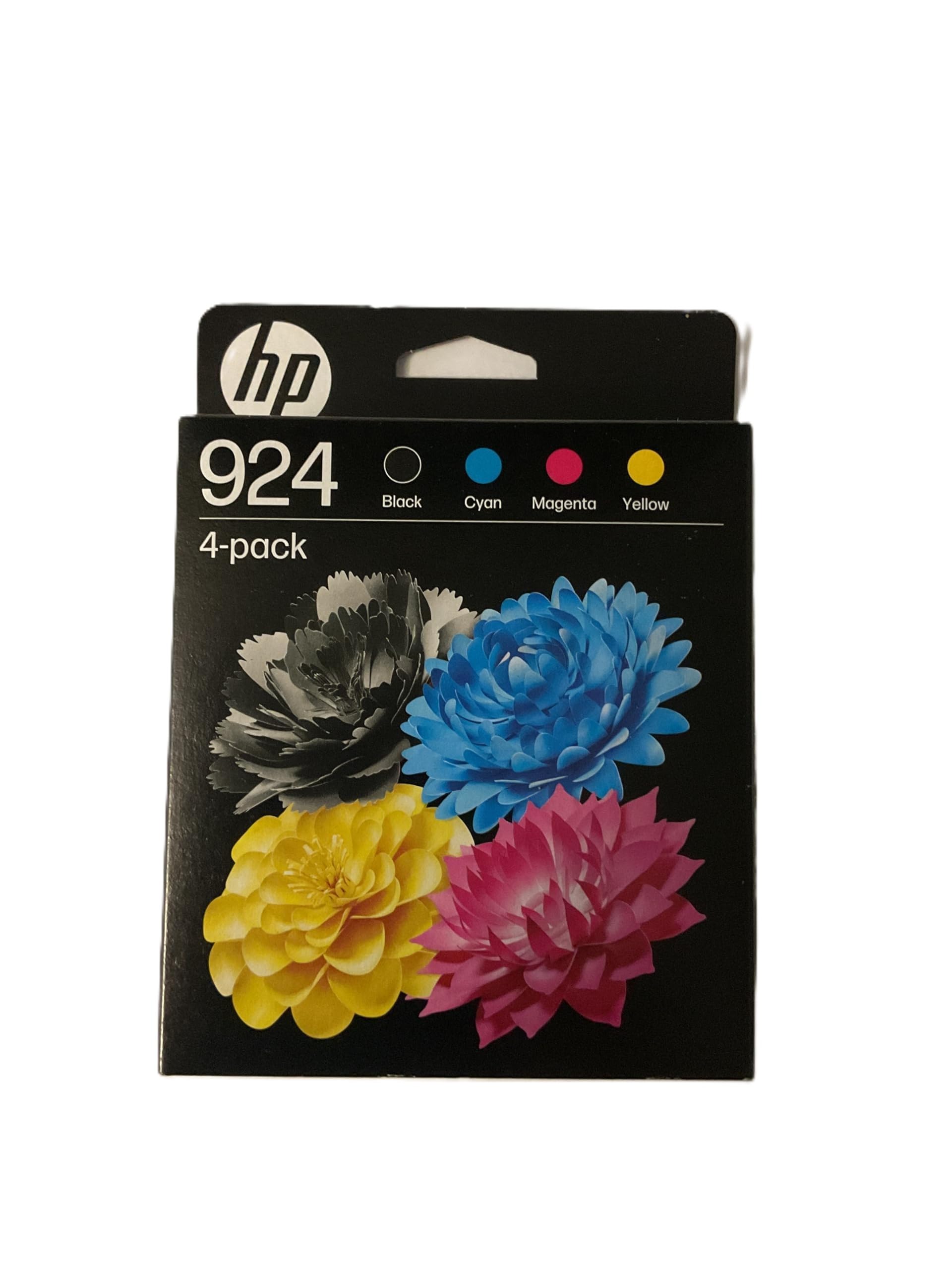 HP 924 (‎6C3Z1NE) Multipack Original Druckerpatrone, Schwarz und Farben, 1xSchwarz, 1xCyan, 1xMagenta, 1xGelb OfficeJet Pro 8124e, 8122e, 8132e, 8135e, 8134e, 8125e All-in-One-Drucker