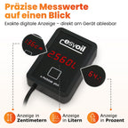 esyoil e-Peilstab: Digitale Füllstandsanzeige für Heizöltank/Öltank | Anzeige in Liter, Zentimeter und Prozent | einfache Montage | kein WLAN erforderlich