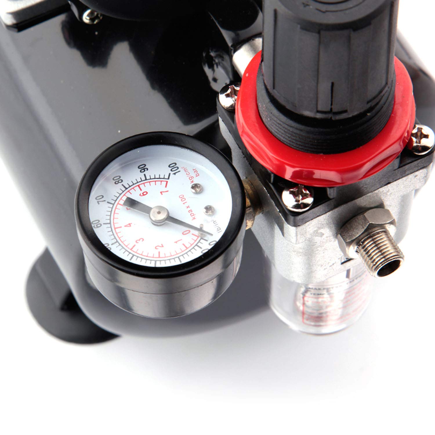 Fengda FD-186 Airbrush Kompressor mit Lufttank/Mächtig Luftstrom und Luftdruck/Druckbehälter/ 4 bar/Auto Stop