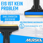 Eiskratzer Auto [2 Stück] - Messing TESTSIEGER 2024* - schnell, mühelos & schonend - Murska Scheibenkratzer Auto - effizient & sicher Schneekratzer Auto - Premium HIPS & Messingklinge - aus Finnland