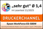 Epson WorkForce ES-580W Scanner, Dokumentenscanner (scannt ohne PC, 35 Seiten bzw. 70 Bildern pro Minute, bis DIN A4, beidseitiger Scan in einem Durchgang, automatische Ausrichtung) One size