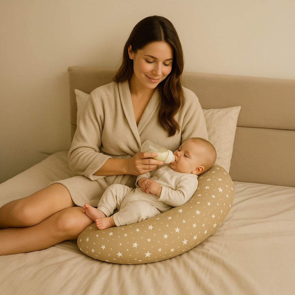 Totsy Baby Stillkissen XXL Schwangerschaftskissen 190 cm - Pregnancy Pillow Body Pillow Seitenschläferkissen Schlafkissen Lagerungskissen Kissen mit Bezug aus Baumwolle Oeko-Tex