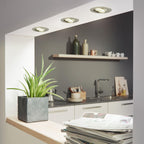Briloner Leuchten LED Einbauleuchte, dimmbar, Einbaustrahler, LED Strahler, Spots, Deckenstrahler, Deckenspot, Lampen Wohnzimmer, LED Einbaustrahler 230v, Deckeneinbauleuchten, Einbaustrahler Set, schwenkbar, rund [Energieklasse A+]