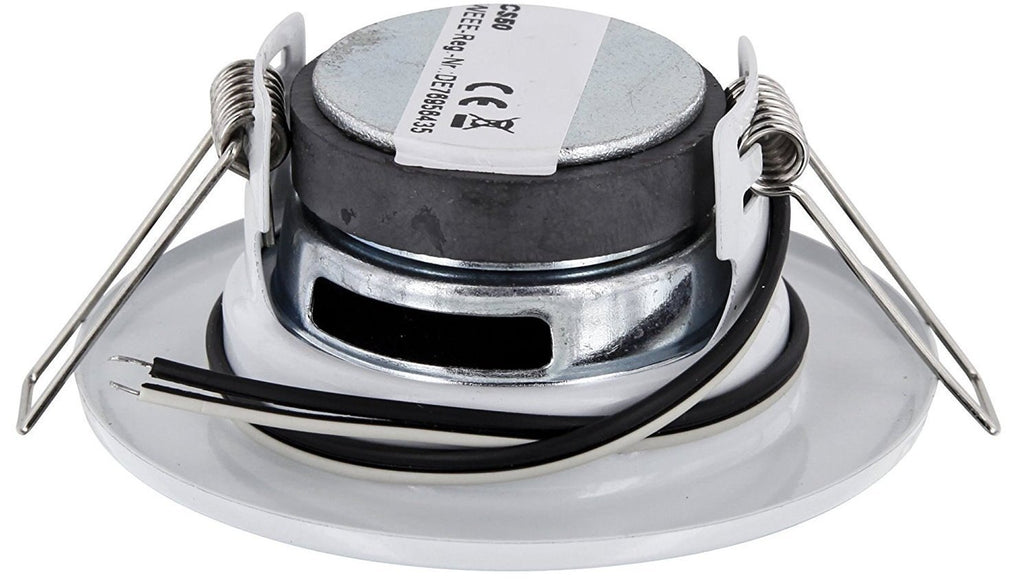 HAVA 4er Pack, Vollmetall Einbau Lautsprecher, Halogen-Design, Einbau 60mm