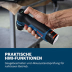 Bosch Professional 12V System Akku-Schwingschleifer GSS 12V-32 (inkl. montiertem 32 mm Klett-Schleifteller, 32 mm selbstklebender Schleifteller)