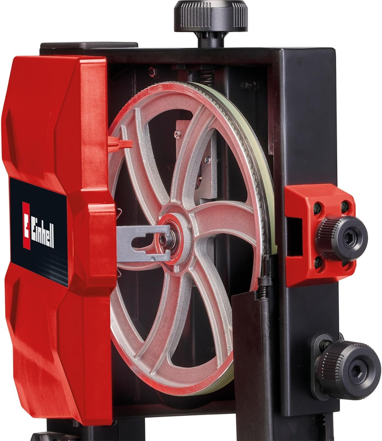 Einhell Bandsäge TC-SB 200/1 (werkzeugloser Sägeblattwechsel, Parallelanschlag, Höhenverstellung, kugelgelagerte Führung, Tisch stufenlos neigbar)