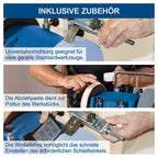 Scheppach Nass-Schleifsystem TIGER2500 mit Stahlgehäuse Nass-Schleifmaschine Nassschleifer | 200W Leistung | Schleifstein aus Edelkorund mit Ø250mm | inkl. Abziehpaste, Winkellehre, Schleifvorrichtung
