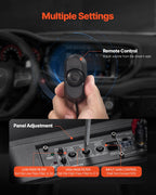 VEVOR Untersitz Auto Subwoofer 440 W 254 mm schlanker Auto Subwoofer unter dem Sitz Subsystem mit eingebautem Verstärker, Hoch-/Niedrigpegel-Eingang und Lautstärkeregler für SUVs Lkws