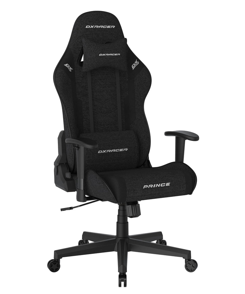DXRacer Prince L PF132 Gaming-/ Büro-/ Schreibtischstuhl, mit Wippfunktion Gaming Stuhl Höhenverstellbarer Drehstuhl PC Stuhl Ergonomischer Chefsessel, schwarz