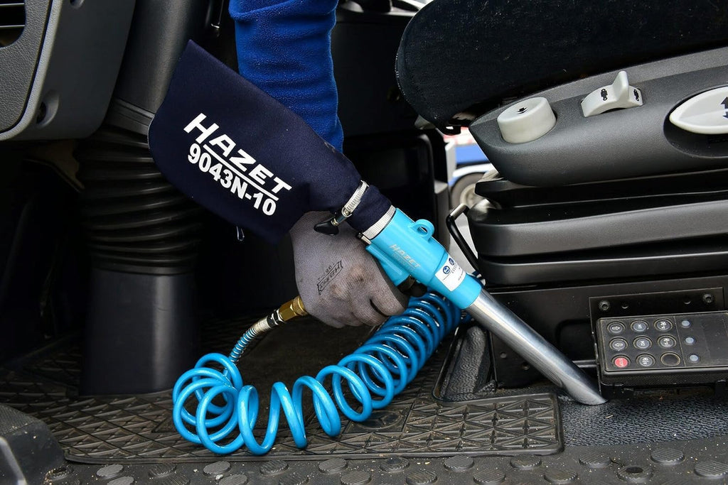 HAZET Saug-/ Blaspistole 9043N-10 I praktische Einhandumschaltung, mit Metallgehäuse, Vakuumlevel: 7,5 mmHg I zum absaugen von Schmutz in den Staubbeutel sowie Ausblasen von Oberflächen