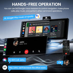 TECXERLLON 10,26 Zoll Wireless Carplay & Android Auto, Apple Car Play Display mit 4K Dashcam&1080P Rückkamera, Android Auto Display mit GPS Navigation, Mirror Link AUX FM 64G TF