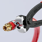 KNIPEX Ohrklemmenzange auf SB-Karte mit Kunststoff überzogen 220 mm, 10 99 I220 SB