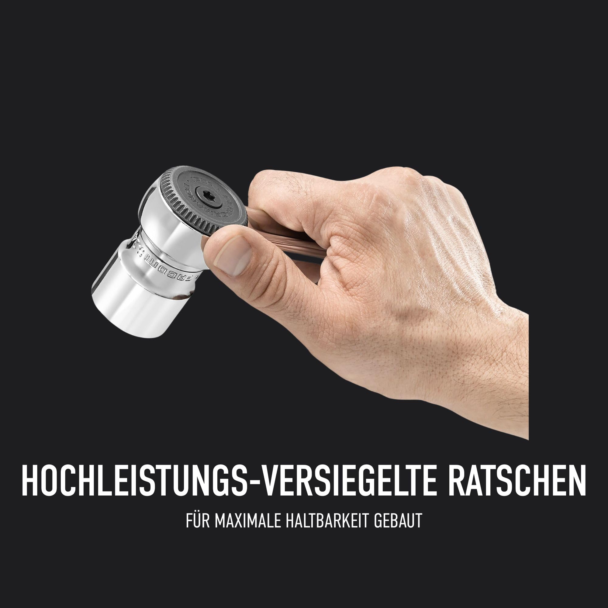 FACOM Kompletter Werkzeugkoffer mit 55 Steckschlüsseln, 2 Ratschen und 4 Hochleistungs-Verlängerungen, geliefert in der thermogeformten RS.161-2-Ablage