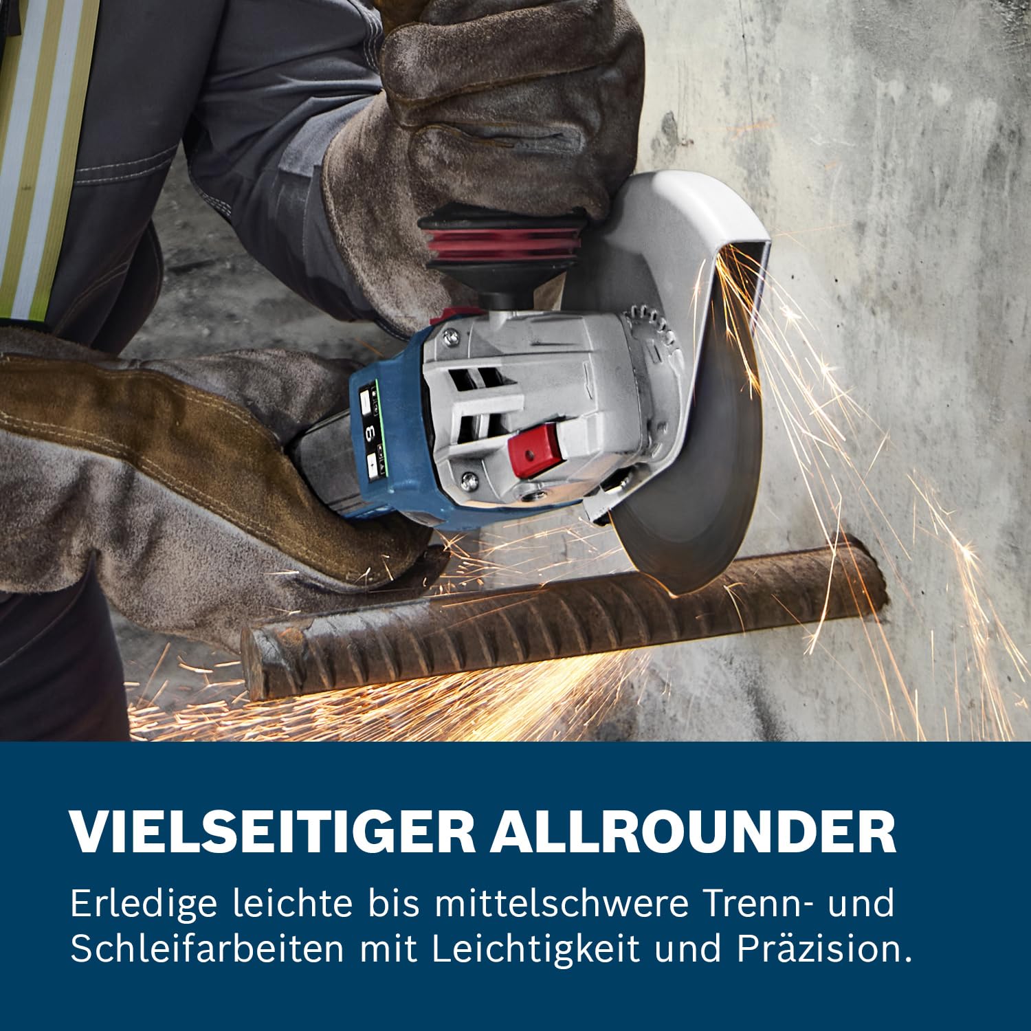 Bosch Professional 18V System Akku-Winkelschleifer GWS 18V-11 S inkl. L-BOXX (ohne Akku/Ladegerät)