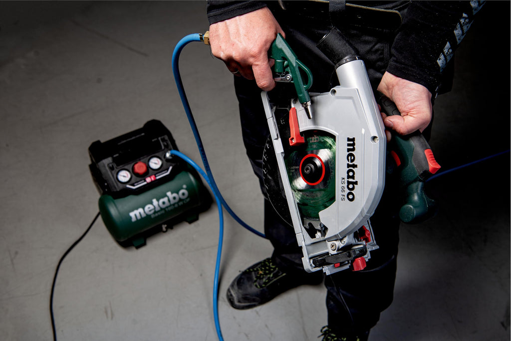 Metabo Kompressor Basic 160-6 W OF – 601501000 – Kompressor mit leistungsstarkem Motor und 6 l Kesselgröße – 1,5 m Kabellänge