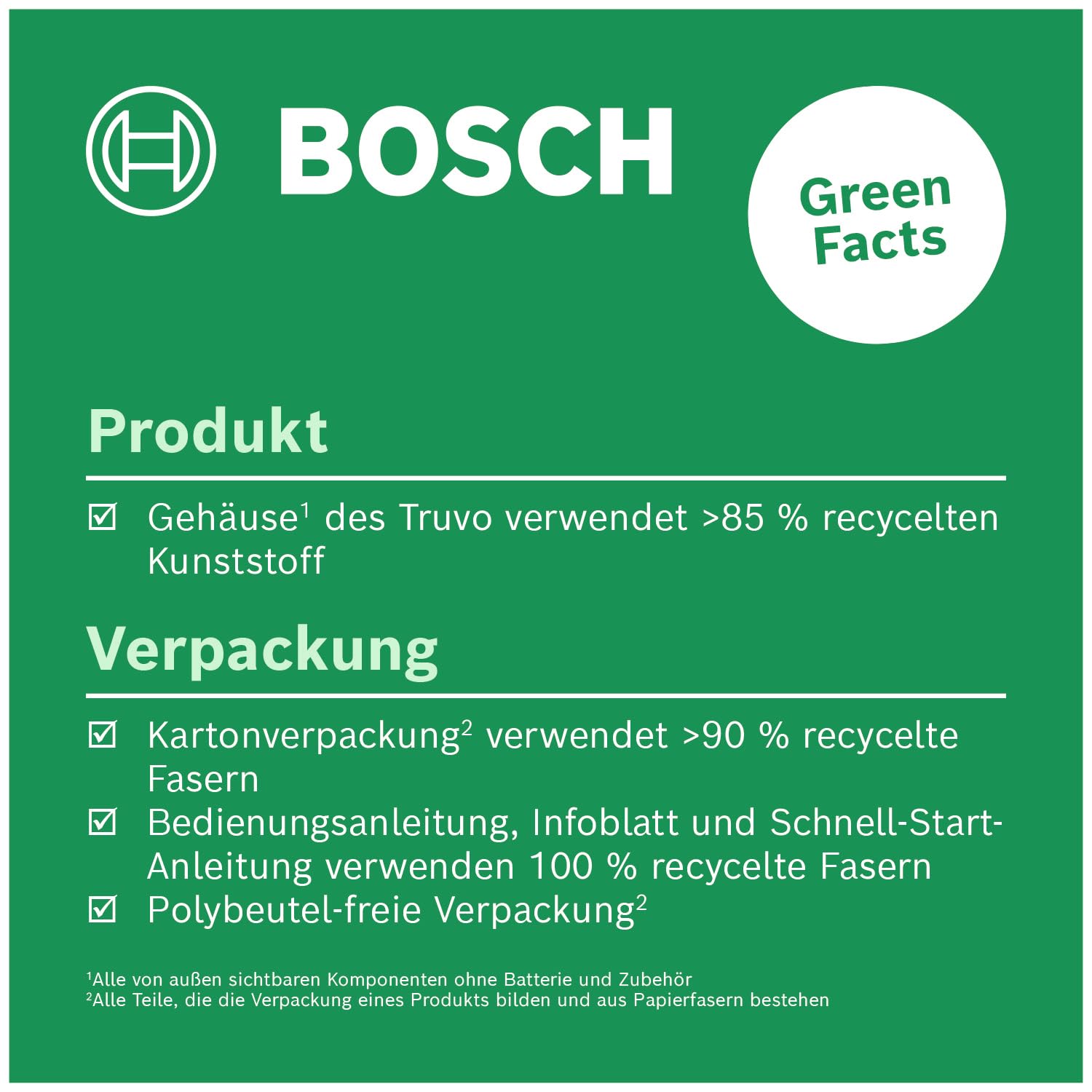 Bosch Ortungsgerät Truvo der 2. Generation (einfache Ein-Knopf-Bedienung, einfaches Orten von stromführenden Kabeln und Metallobjekten, Wandscanner bis 70mm, im E-Commerce Karton)