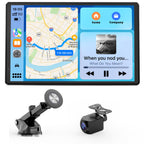 Avylet 8'' Tragbares Carplay Display für Apple CarPlay & Android Auto, Touch Bildschirm, Magnetische Halterung, OTA-Updates, IP67 1080P Rückfahrkamera, Bluetooth, Sprachsteuerung, GPS-Navigation
