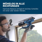 Bosch Professional kabelgebundener Schwingschleifer GSS 20-18 A (inkl. Staubbeutel, Schleifplatte)