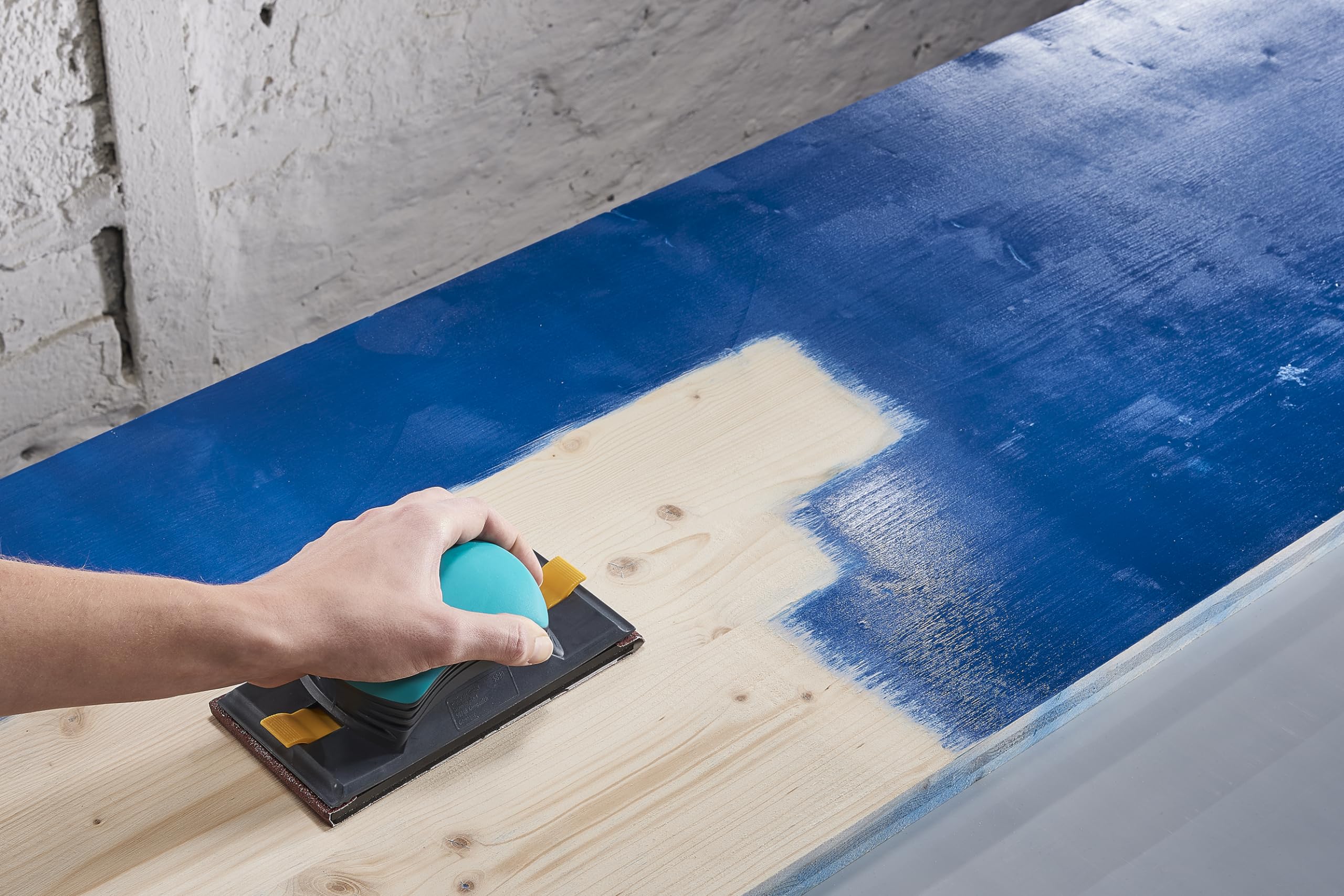 wolfcraft Universalschleifer I 5890000 I universell einsetzbar für Flächen und Ecken I für Schleifstreifen oder Schleifgitter 93 x 230 mm