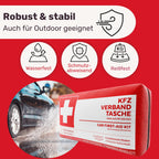 KFZ Verbandstasche nach aktueller Norm 2026 inkl. Beatmungstüchern - KFZ Verbandskasten europaweit nutzbar - Erste Hilfe Set Verbandkasten DIN 13164:2022 (StVO konform)