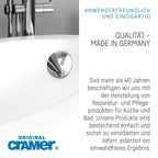 Cramer® Silikon Fugen-Set 7 I Zum Neuverfugen & Entfernen in Küche & Bad I Fugenglätter mit 16 Profilvarianten & Gleitschiene für alle Dichtungsmassen
