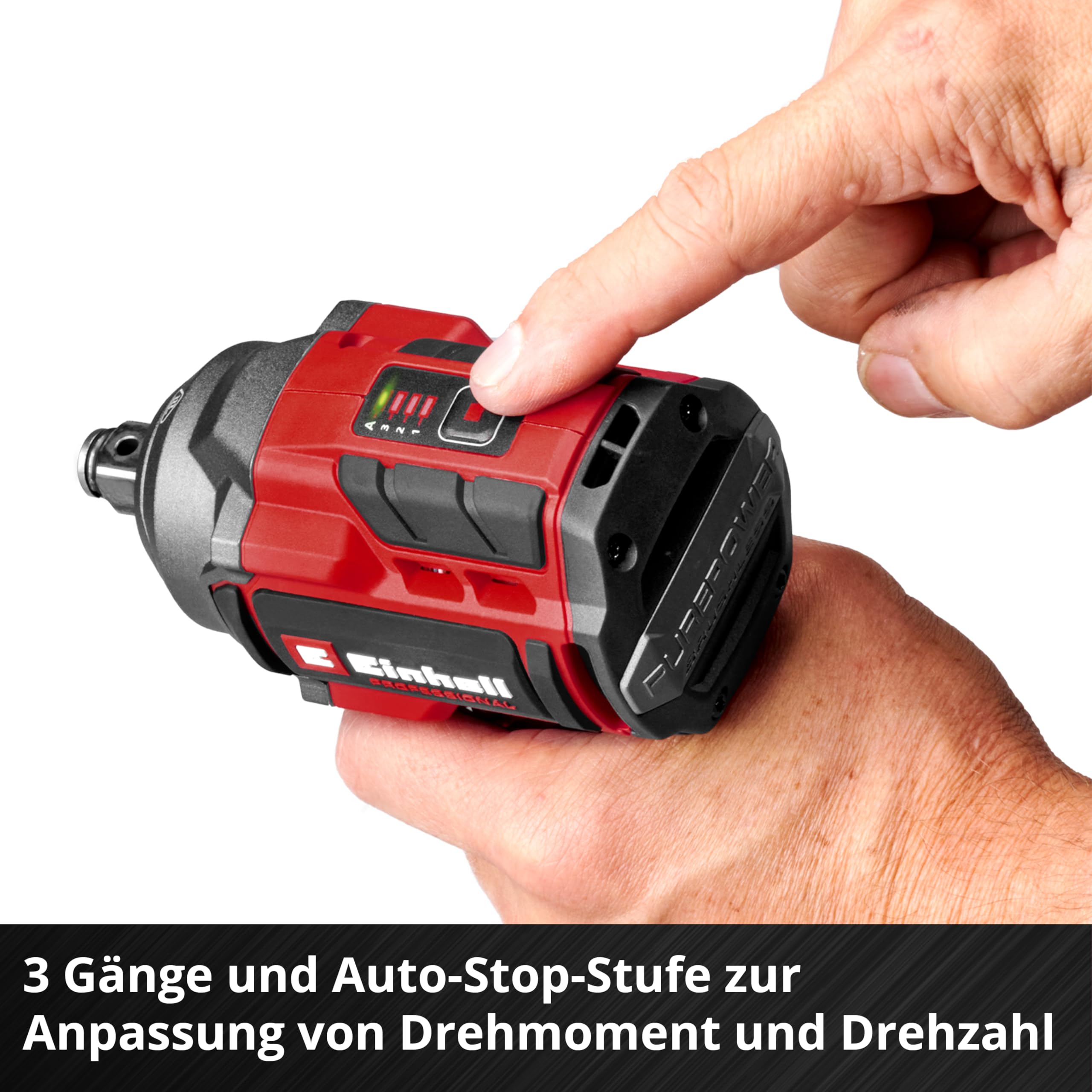 Einhell Professional Akku-Schlagschrauber TP-CW 18/350-C Li BL-Solo Power X-Change (18 V, 350 Nm Drehmoment, 600 Nm Lösemoment, Brushless, Außenvierkant-Aufnahme, ohne Akku)