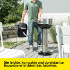 Karcher Asche- und Trockensauger AD 2, Nennleistungsaufnahme: 600 W, Metallbehälter: 14 l, Saugschlauch: 1,2 m, integrierte Filterabreinigung, Flachfaltenfilter, Metall-Grobschmutzfilter