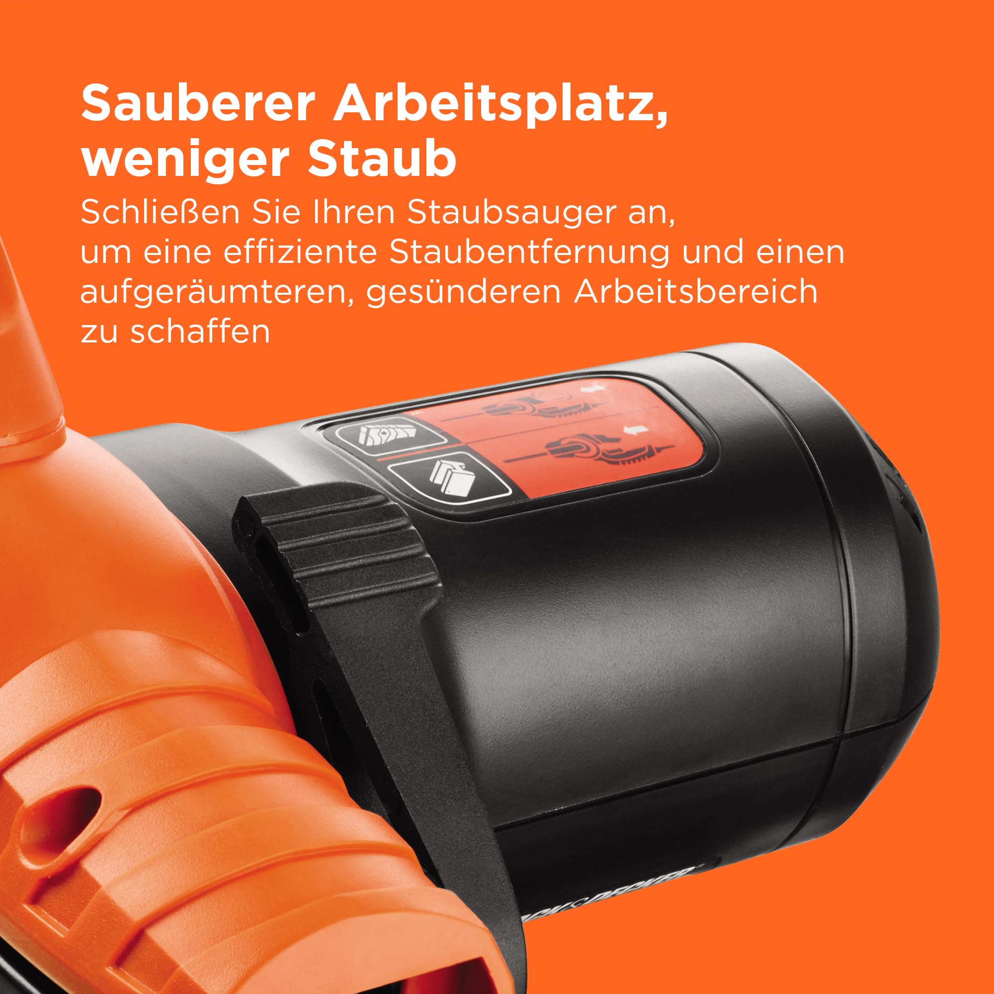 BLACK+DECKER 350W, 13mm Feilenschleifer mit 3 Schleifbändern & Staubsammelsystem, KA900E-QS
