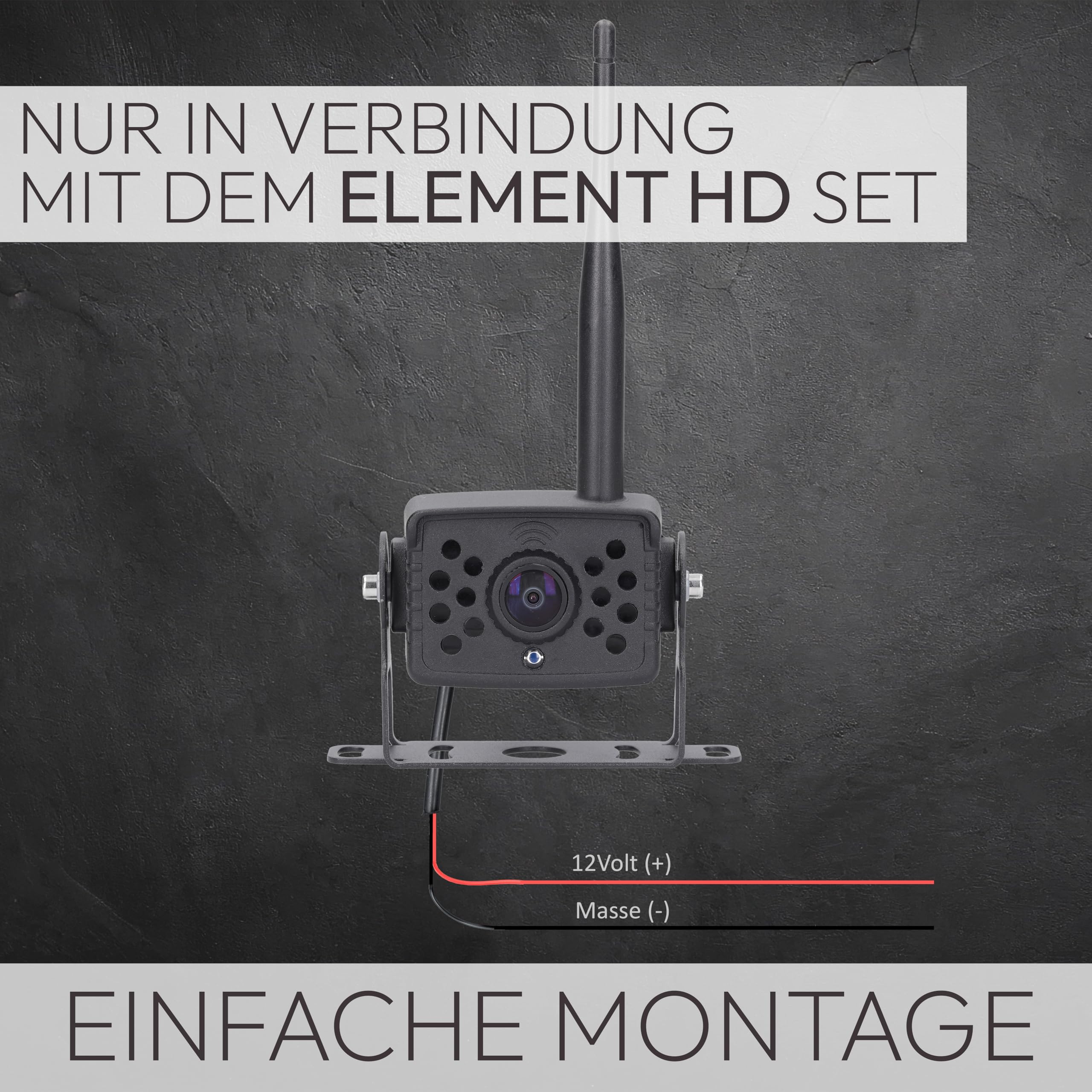 VSG24 Erweiterungs-Funk Rückfahrkamera Element HD Wired