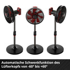 Einhell Akku-Ventilator GE-CF 18/320 P Li-Solo Power X-Change (18 V, Stand-Ventilator, 4 Geschwindigkeitsstufen, autom. Schwenkfunktion, höhenverstellbar, ohne Akku)