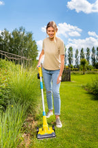 GLORIA Akku Rasen- & Kantenschneider FineCut 18V | Rasentrimmer & Rasenmäher mit 25 cm Schnittbreite | Ideale Ergänzung zum Mähroboter | Rasenkantenschneider kompatibel mit Bosch 18V (ohne Akku)