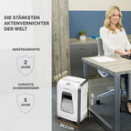 Fellowes Aktenvernichter für das Büro zu Hause - 15 Blatt Querschnitt Aktenvernichter für den Schreibtisch - Powershred 15C Home Shredder mit 19L Auszugsbehälter - Hochsicherheitsstufe-P4 - Weiß